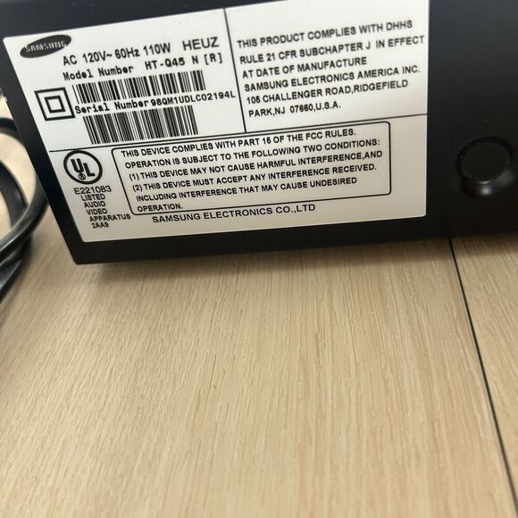 Samsung HT-Q45 5.1ch 5-Disc Changer DVD player W/ Remote ++ TESTED & WORKING - Picture 11 of 16